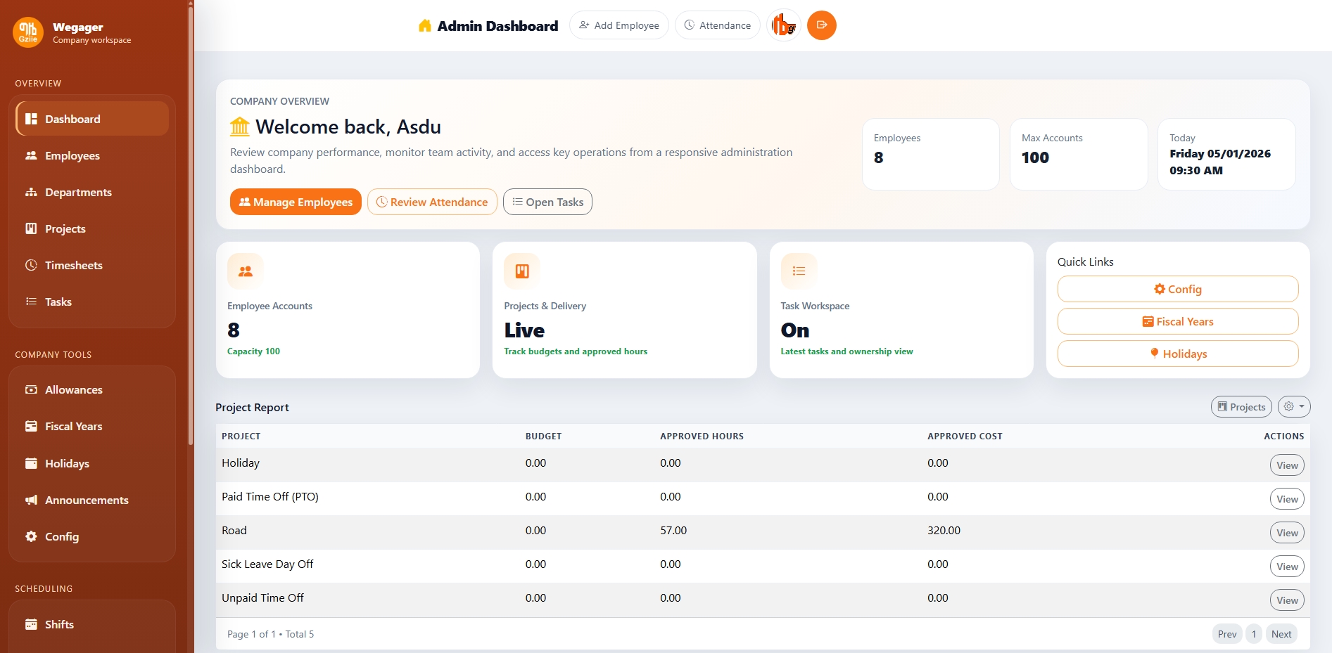 Web App Interface